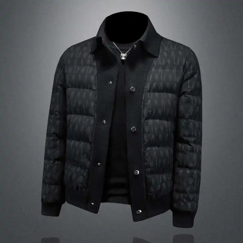 Fashionable Long Sleeve Down Fill Jacket