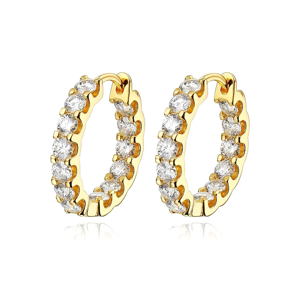 Sweet Gold Plated Hoop Earrings