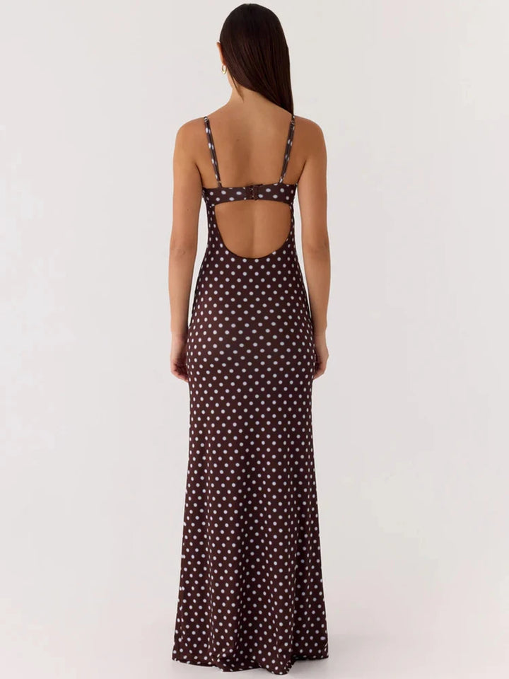 Fashionable Spaghetti Strap Maxi Dress