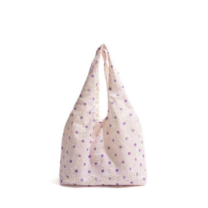 Elegant Lace Embroidery Hobo Bag