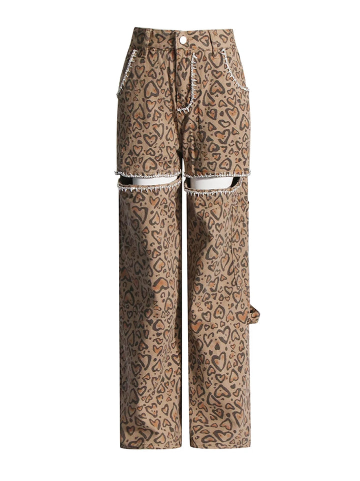 Leopard Loose Wide Leg Pants