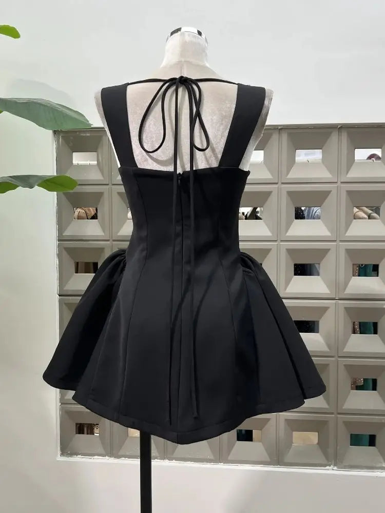 Charming Slim Fit Backless Mini Dress