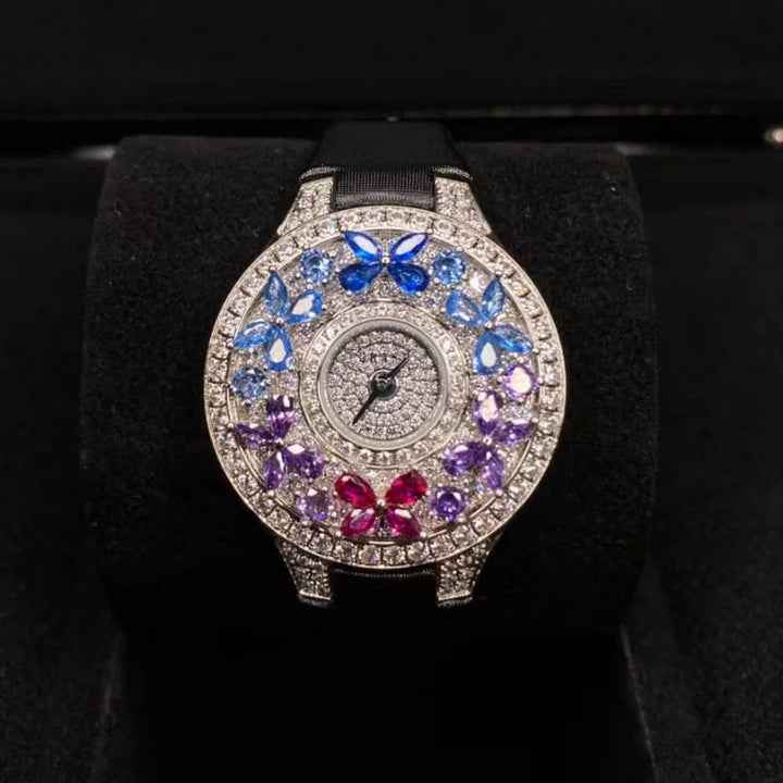 Elegant Colorful Jewel Wristwatch