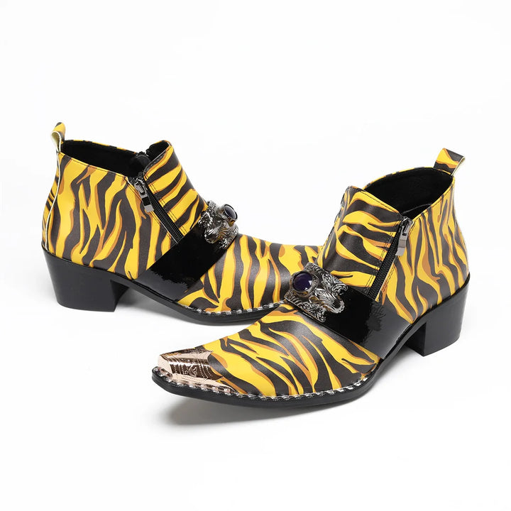 Premium Zebra Strips High Top Boots