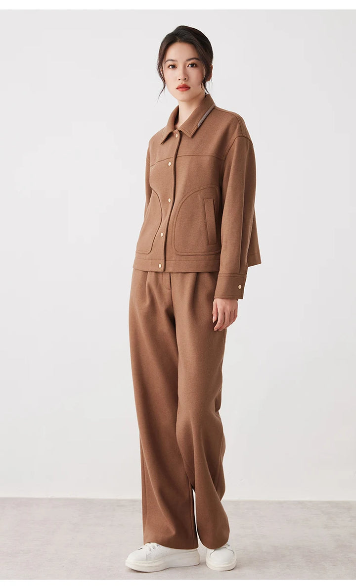 Premium Wool-Cotton Blend Warm Coat