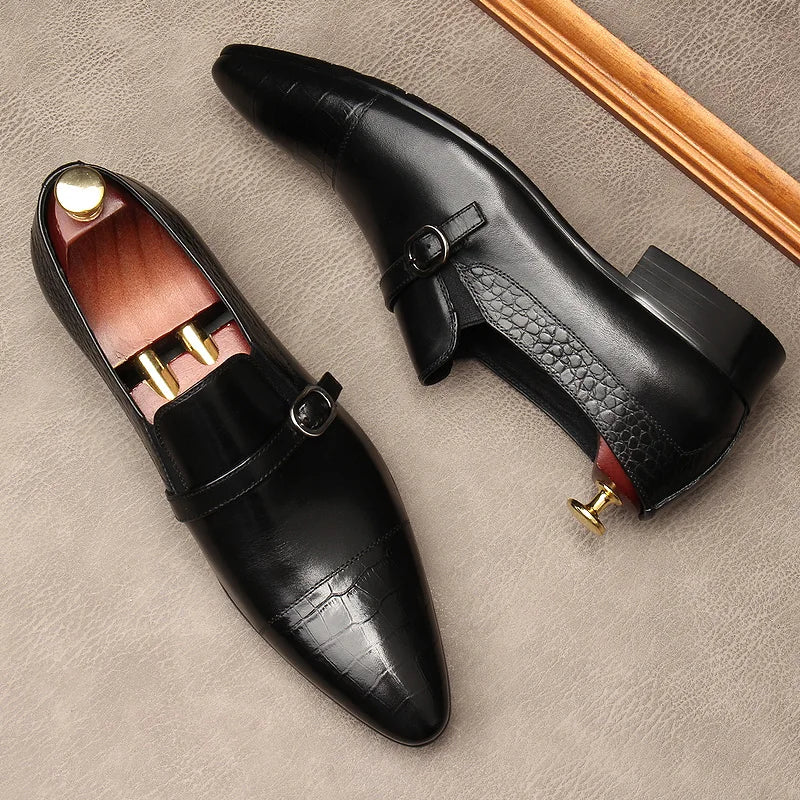 Smart Slip-On Oxford Leather Shoes