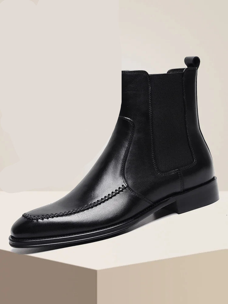 Attractive Pointed Toe Chelsea Boots