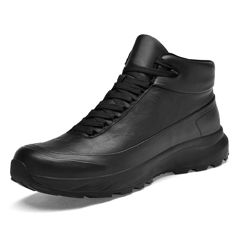 Black winter boot with &