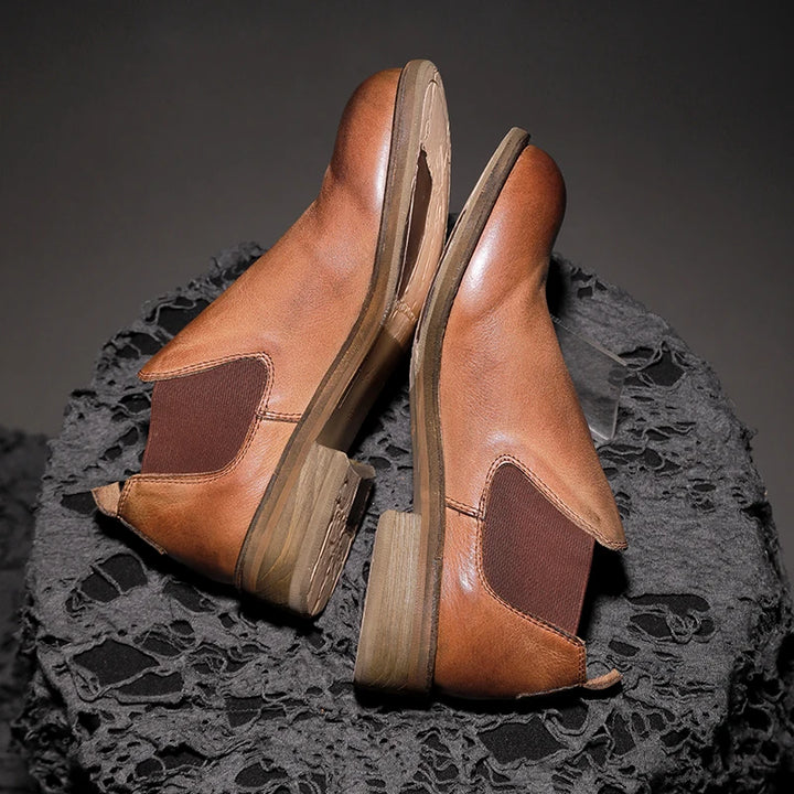 Vintage Step-In Leather Chelsea Boots