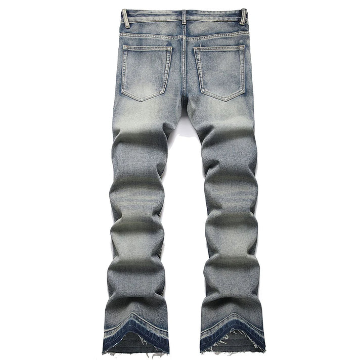 Flared Embroidery Bootcut Jeans Pants