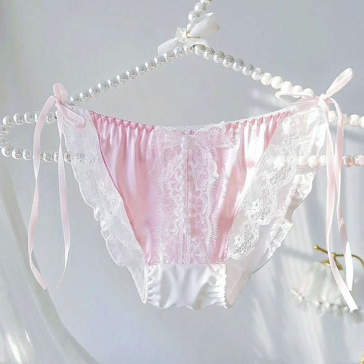 Charming Lace Strap Triangle Panties