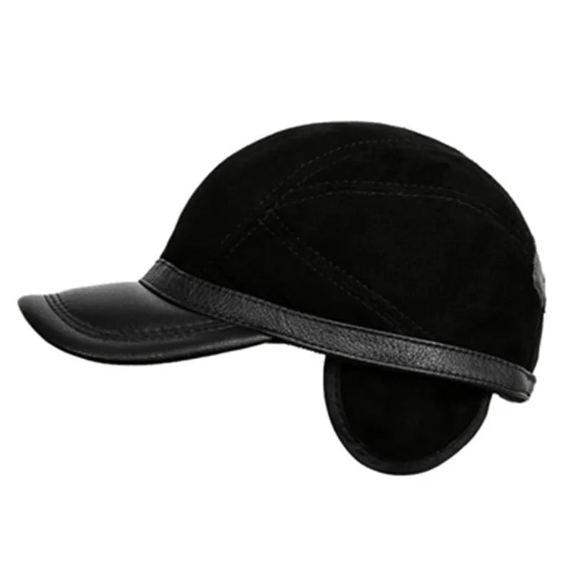 Natural Plush Thickened Warm Baseball Cap
