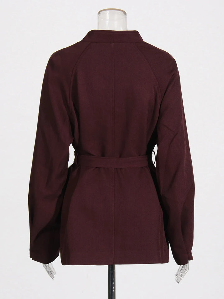 Trench-coat ample à ceinture boutonnée