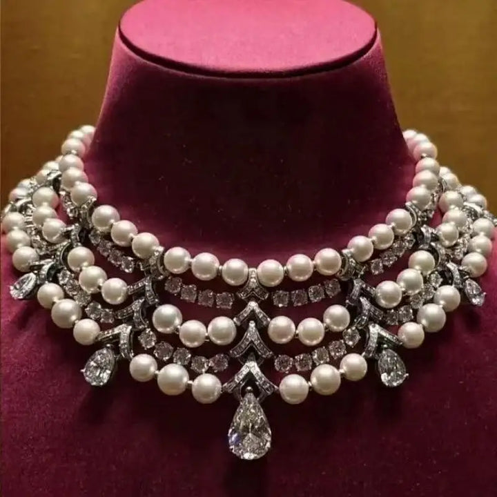 High-End Pearls Choker Necklace