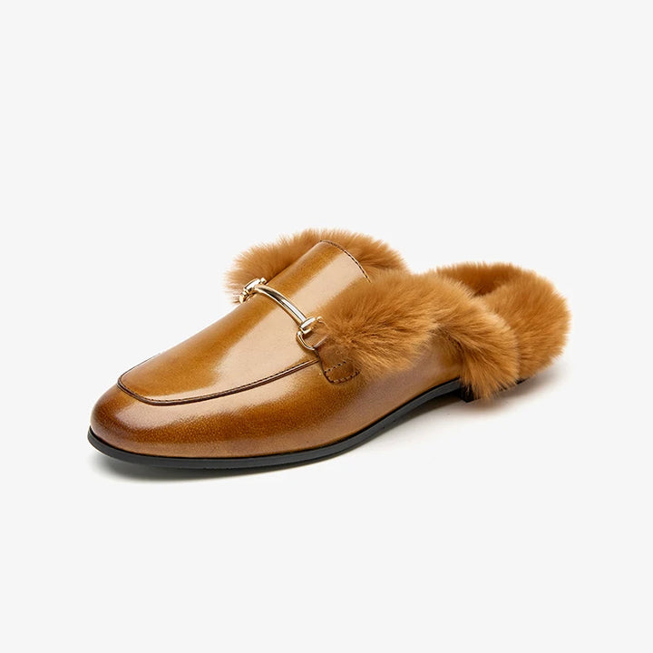 Trendy Furry Rabbit Hair Slippers