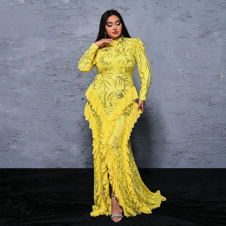 Glamorous Plus Size Fishtail Gown