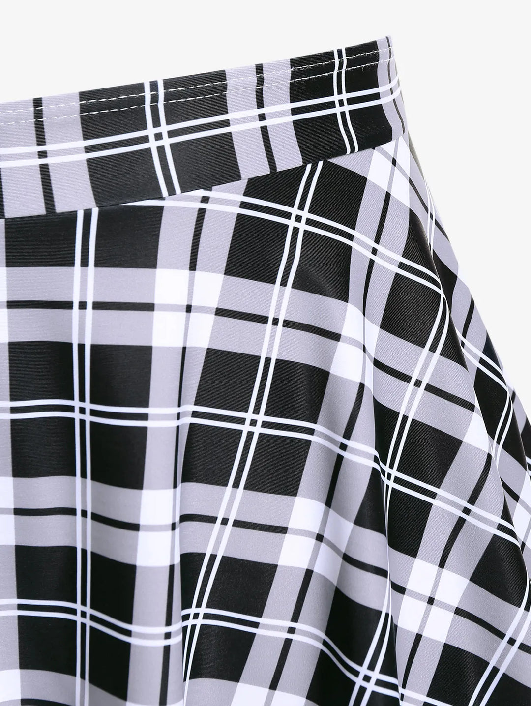 Refined Padded Plaid Three Piece Swimwear