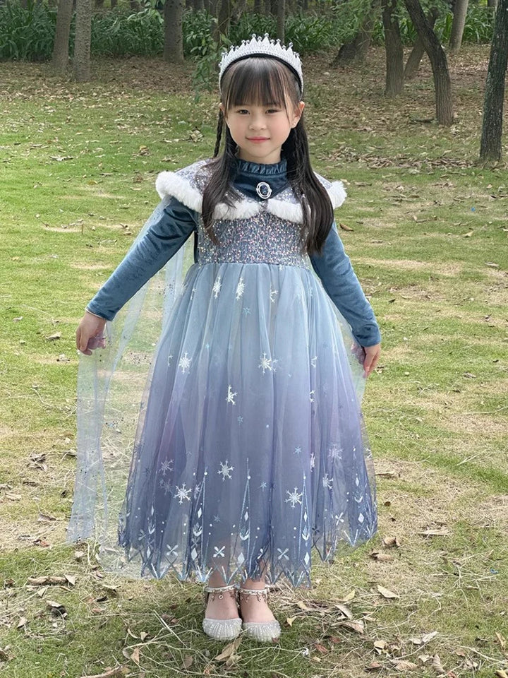 Sweet Velvet Frozen Princess Dress