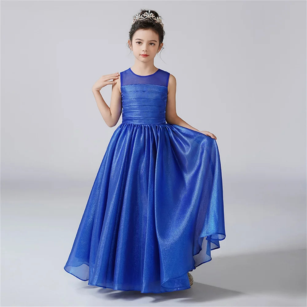 Organza Pleats Formal Princess Gown