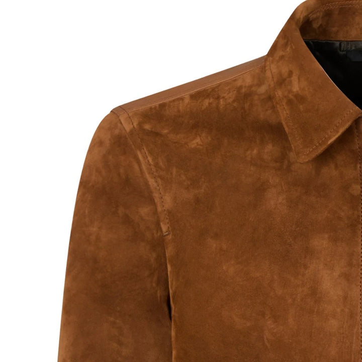 British Style Short Suede Jacket