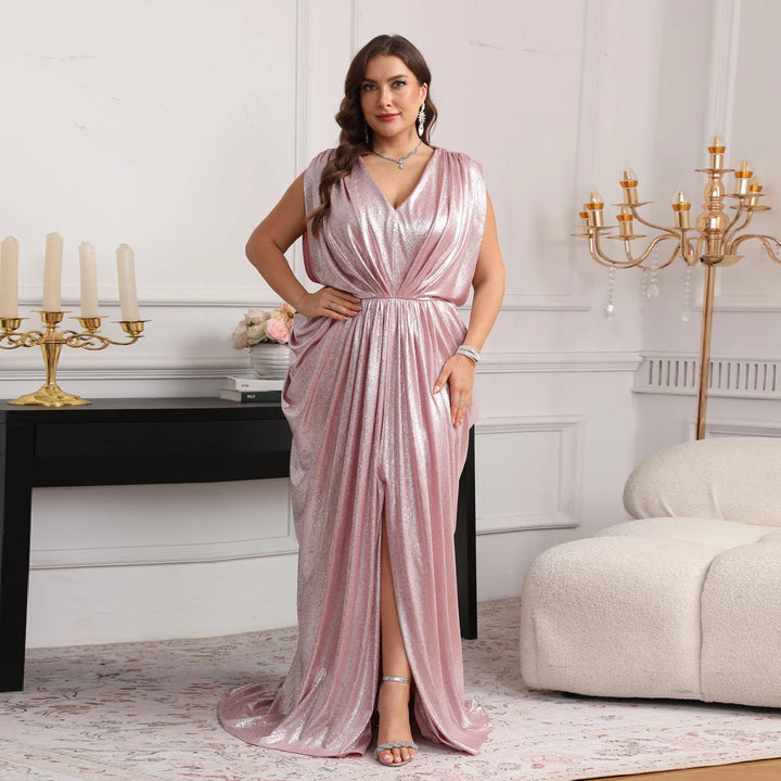 Lovely High Slit Wedding Party Dress