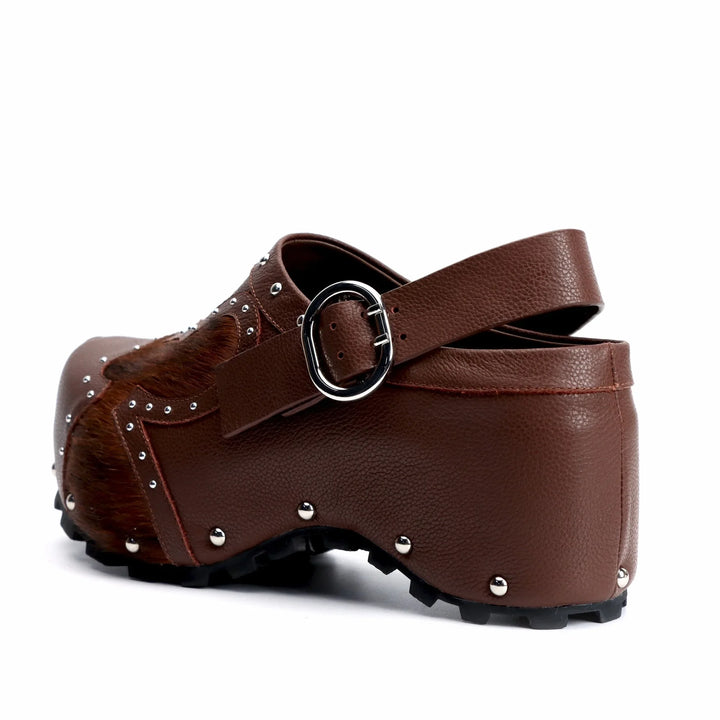 Luxury Studded Platform Clogs Sandals