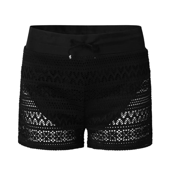 Black Lace Women's Beach Shorts