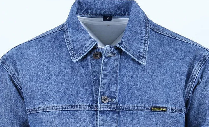 Stylish Button-Up Denim Jeans Coat