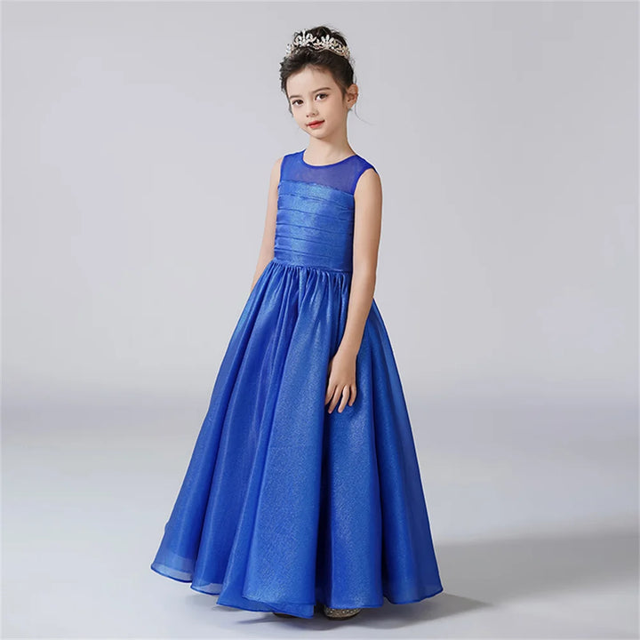 Organza Pleats Formal Princess Gown