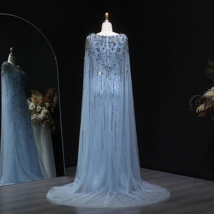 Exquisite Beading Arabic Evening Gown