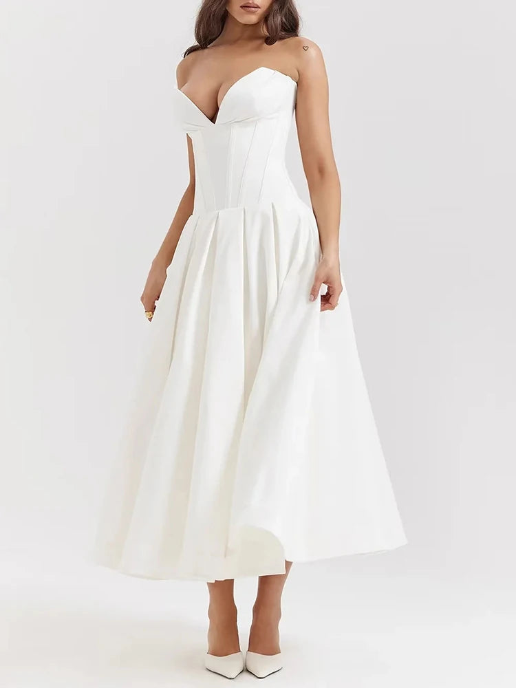 New Vision Elegant Strapless Dress