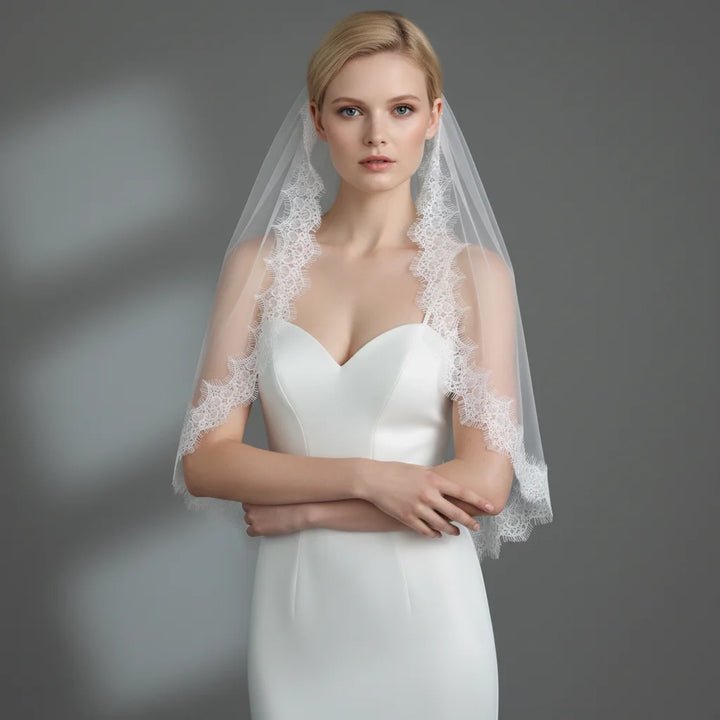 Light Single Layer Cathedral Length Veil