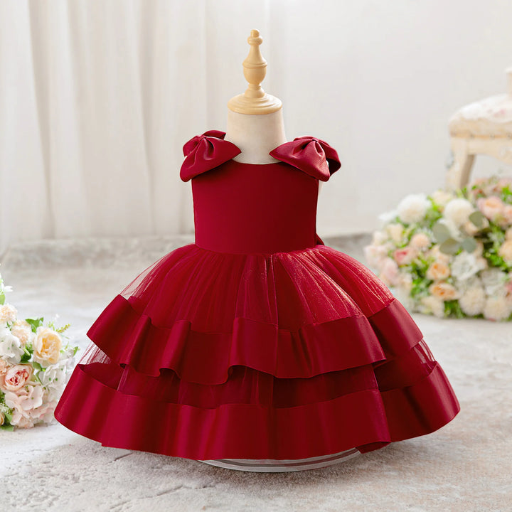 Elegant Bow Tulle Girl&