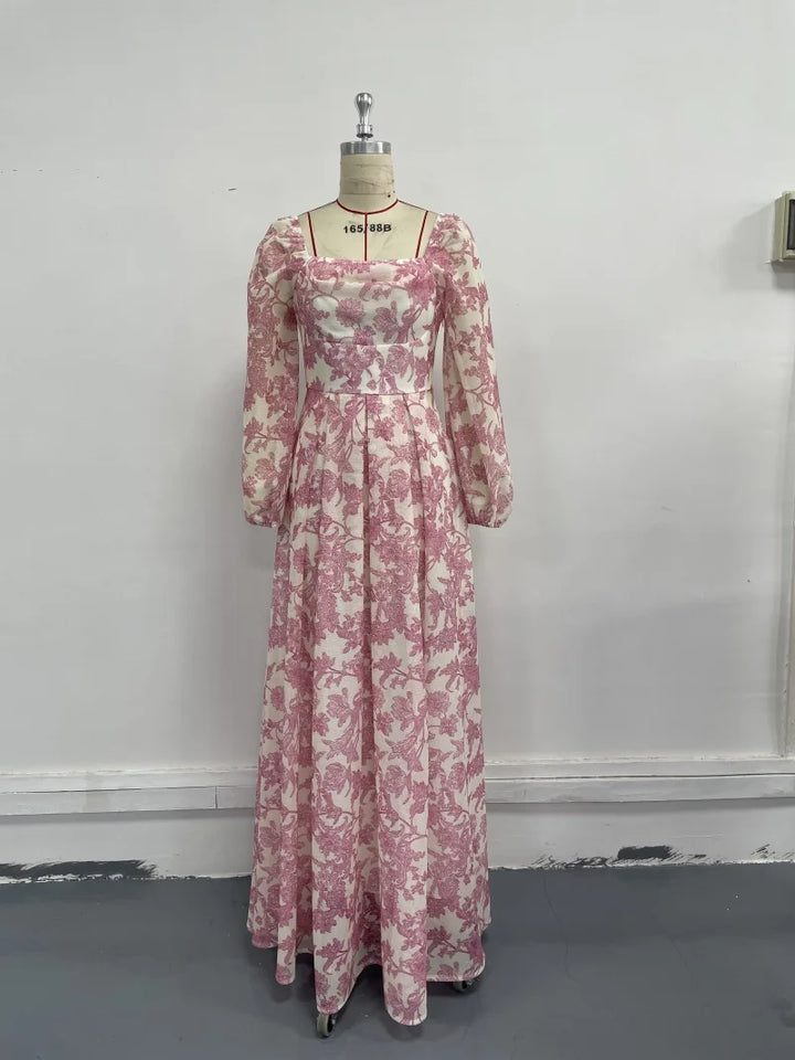 Delicate Lantern Sleeves Boho Dress