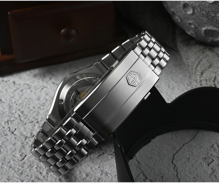 Classic Spiral Dial Automatic Wristwatch