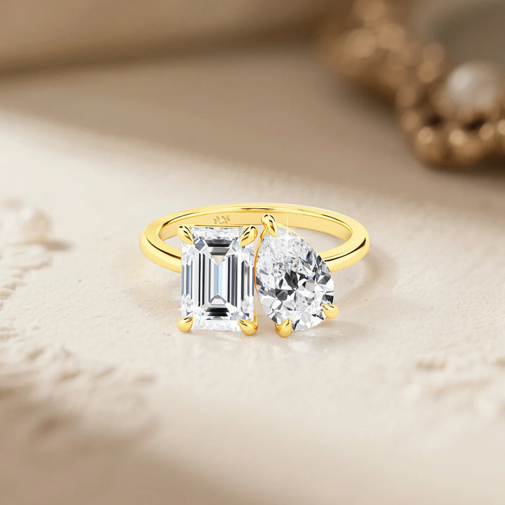 High-Quality Silver Moissanite Ring