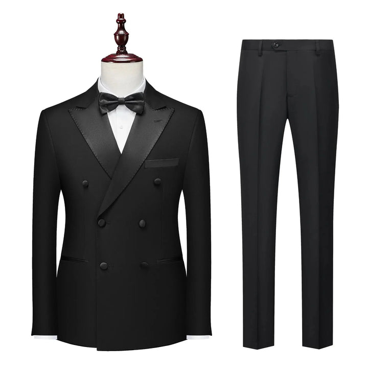 Luxury Tailored Double-breasted Wedding Suit