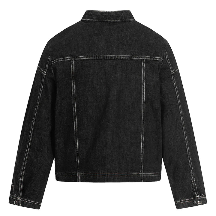 Timeless Cropped Trucker Denim Jacket