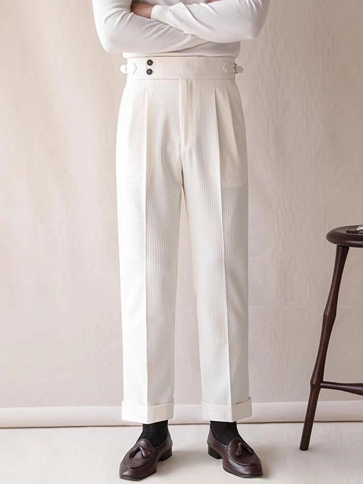 Stylish High Waist Pleated Pants