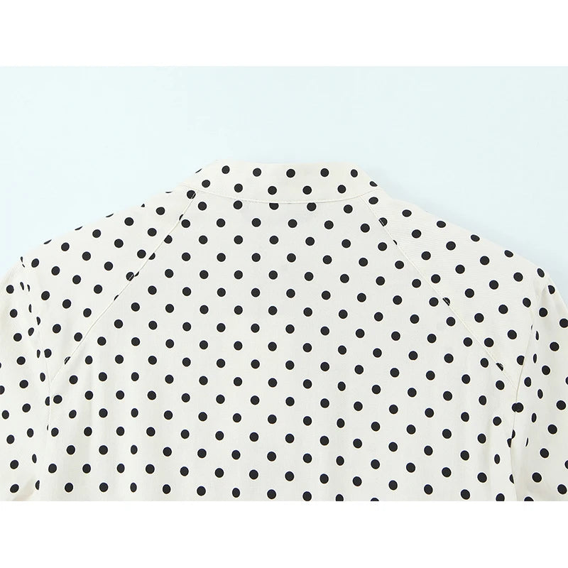 Stunning Polka Dots Crop Top