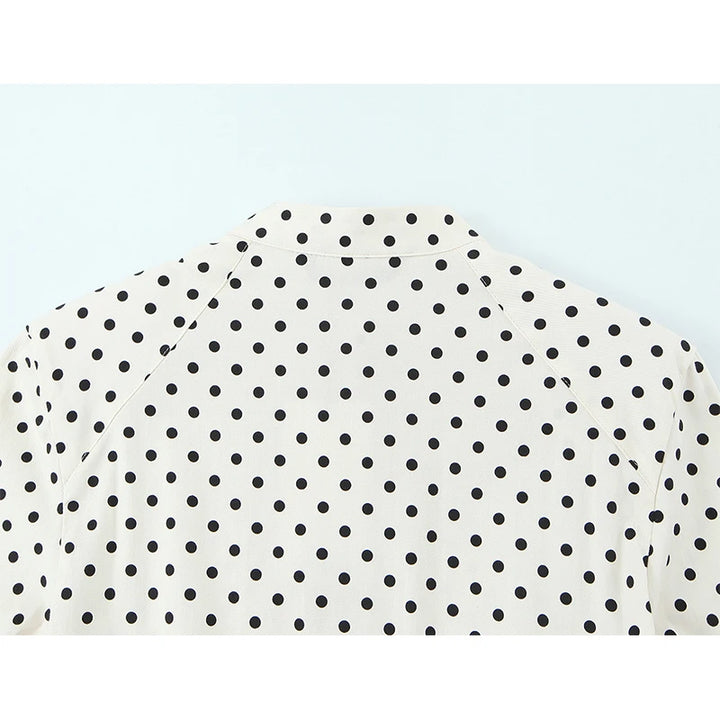 Stunning Polka Dots Crop Top