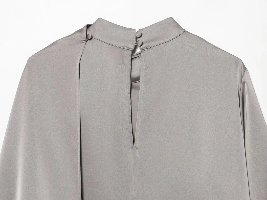 Elegant Shawl Style Blouse