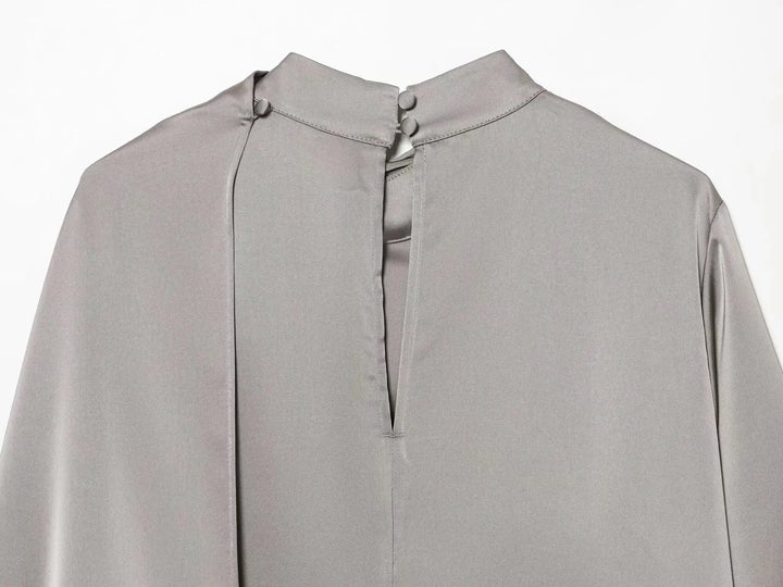 Elegant Shawl Style Blouse