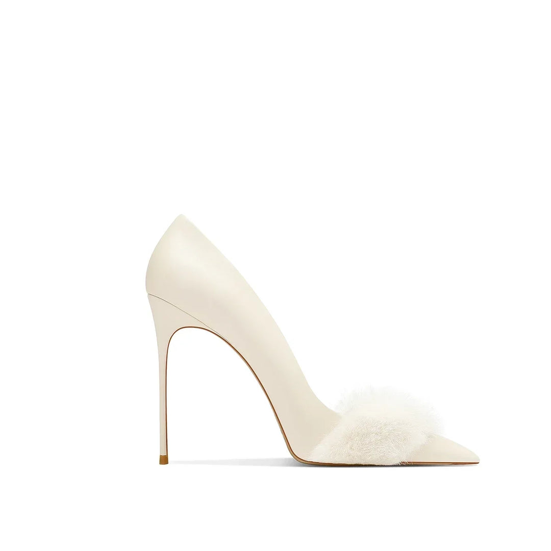 Refined Pointed Thin Heel Pumps