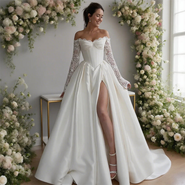 Timeless Back Lace-up Wedding Dress