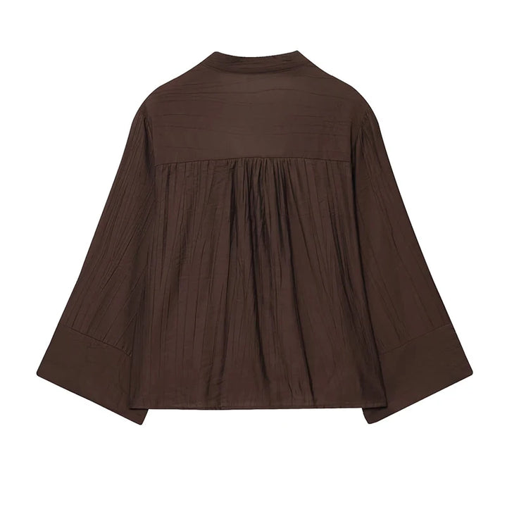 Refined Wide Sleeves Casual Blouse