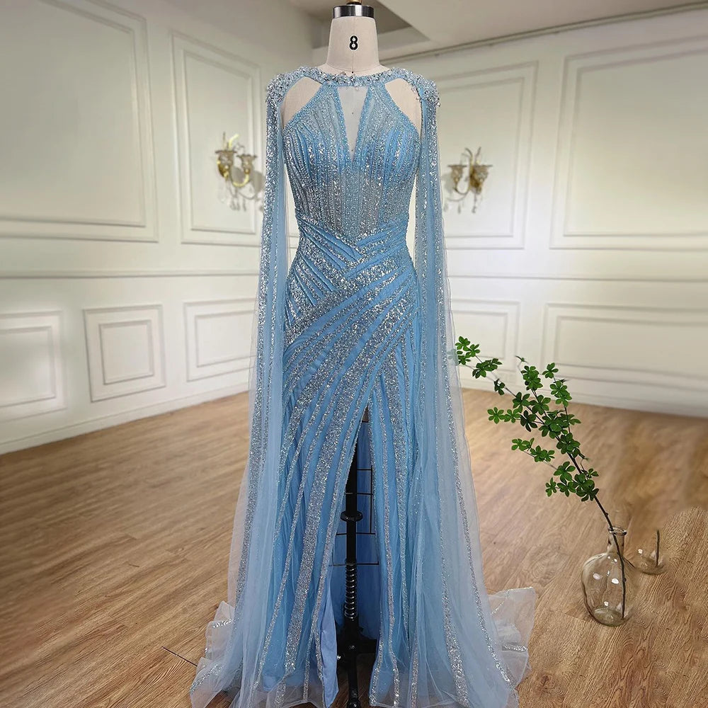 Luxury Sequins Trumpet Evening Gown