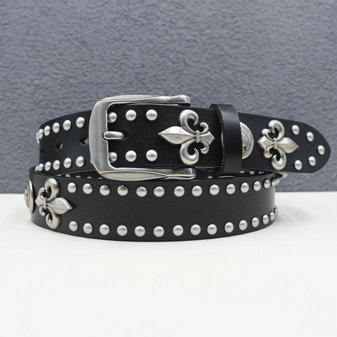 Smart Metal Rivet Cowboy Belt