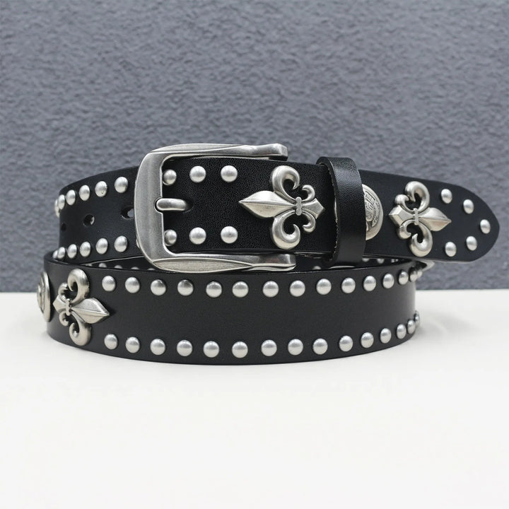 Smart Metal Rivet Cowboy Belt