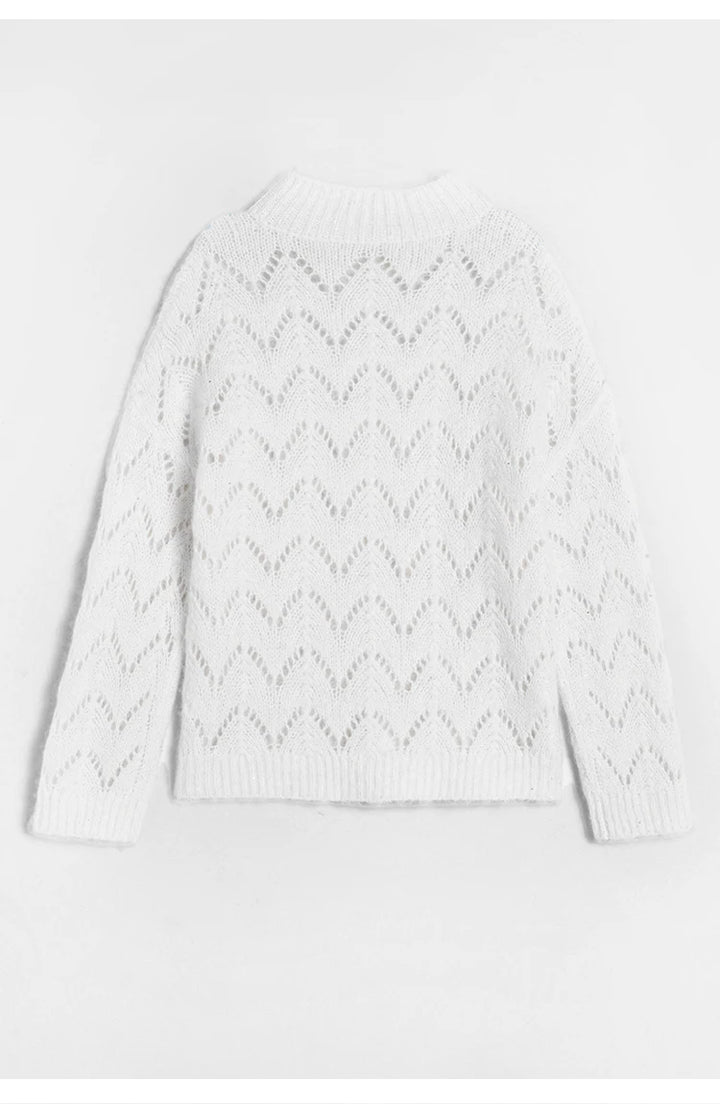 Refined Cashmere Mock Neck Jumper